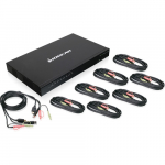 8-Port USB HDMI KVMP Switch, 8 KVM Cable Sets_noscript