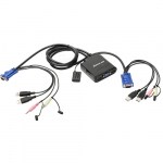 2-Port USB Cable KVM Switch, Audio, Mic_noscript