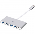 USB Type-C To 4-Port USB Type-A Hub, Power Delivery