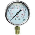 Pressure Gauge, 0-160 PSI, 2-1/2", 1/4" MPT