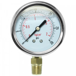 Pressure Gauge, 0-30 PSI, 2-1/2", 1/4" MPT
