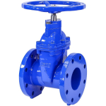 4" Cast Iron Gate Valve with Rubber Wedge_noscript