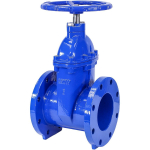 6" Cast Iron Gate Valve with Rubber Wedge_noscript