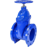 8" Cast Iron Gate Valve with Rubber Wedge_noscript