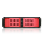 3U Compact Stylish Rackmount Chassis, Red_noscript