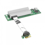 PCIe x1 to 2 x PCI x 32 Riser Card with Cable
