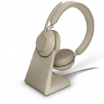 Evolve 2 65 Stereo Headset w/ Desk Stand, Beige_noscript