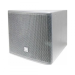 Dual 15" Low-Frequency Subwoofer Loudspeaker, White