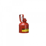 Steel Safety Can with Trigger-Handle, 1 Quart, Red_noscript