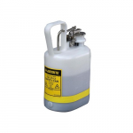 Polyethylene Safety Can, Flammables, 1 Gallon, White_noscript