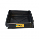 Mini-Berm Flex Tray, Black, 4' x 4' x 6"_noscript