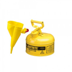 Steel Can for Diesel, 1 Gallon, Yellow, Funnel_noscript