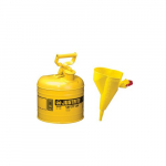 Steel Can for Diesel, 2 Gallon, Yellow, Funnel_noscript