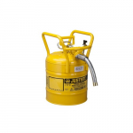 AccuFlow Safety Can, 5 Gallon, Roll Bars, Yellow