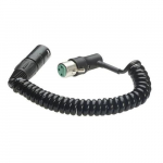Male XLR to Right Angle Female XLR Coiled Cable, 4"_noscript