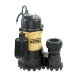 1/2 HP Submersible Sump Pump, Tethered Switch_noscript