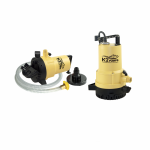 1/4 HP 2 in 1 Submersible Utility Pump