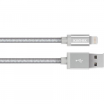 ChargeSync Cable, 6", Silver_noscript
