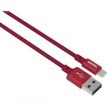 USB Cable with Lightning Connector (6", Red)_noscript