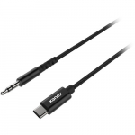 USB Type-C to 3.5mm Male Audio Cable (3', Black)