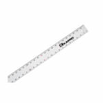 24" Aluminum Straight Edge Ruler, English Graduations_noscript