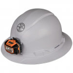 Hard Hat, Non-vented, Full Brim Style with Headlamp_noscript