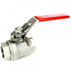 2 Piece 2000 WOG Steel Full Ball Valve, 1/2"