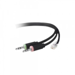 RJ-14 Cable to Dual 3.5MM TRS, Cisco Phone, 10'