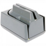 Mini MICR 3 Check-Stripe Reader, RS-232, Gray