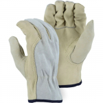 Combination Cowhide Drivers Gloves Beige, XL3_noscript