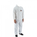 SMS Coverall with Hood and Elastic Wrist, XL