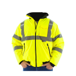 Hi-Viz Waterproof Jacket, Quilted Liner, X3