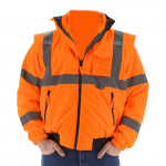 Hi-Viz 8-in-1 Jacket, Liner, Orange, X1