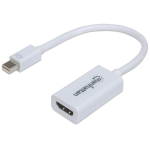 Mini DisplayPort to HDMI M F Adapter, White_noscript
