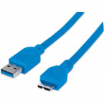 USB 3.0 Type-A Male to Micro-B Male Cable, 3'_noscript