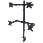Four Monitor Mount with Swing Arms, 13" to 32"_noscript