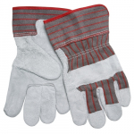 Economy Grade Split Leather Palm Work Gloves, L_noscript