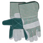 Gauntlet Split Leather Double Palm Work Gloves, L_noscript