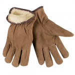 Driver Glove, Pile Lined, Brown Xx-Large, Pack_noscript