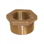 No Lead Bronze Hex Bushing, 1-1/4" x 1"BHBNL12510