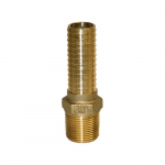 1" No-Lead Brass Extra Long Male Adapter with Hex
