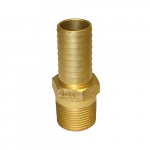 1" No-Lead Brass Male Adapter with HexIHBMANL100