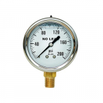 0-200 PSI No-Lead Stainless Case Pressure Gauge