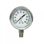 0-100 PSI No-Lead Stainless Case Pressure GaugePGLSSNL100