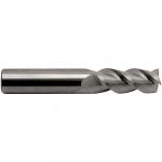 1" 3-Flute High Helix Solid Carbide End Mill