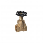 1/2" FPT Brass Gate Valve, 200 PSI_noscript