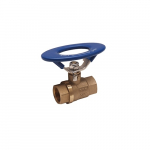 1" FPT Brass Ball Valve with Oval Handle