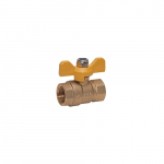1" FPT Brass Ball Valve with T-Handle