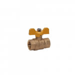 1" FPT Brass Ball Valve with T-Handle