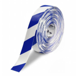2" White Tape with Blue Chevrons, 100'_noscript